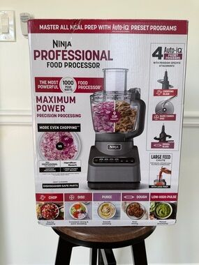 Ninja Professional Food Processor - Gray and Clear